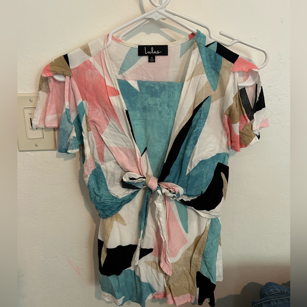 Lulus set tie top and skirt